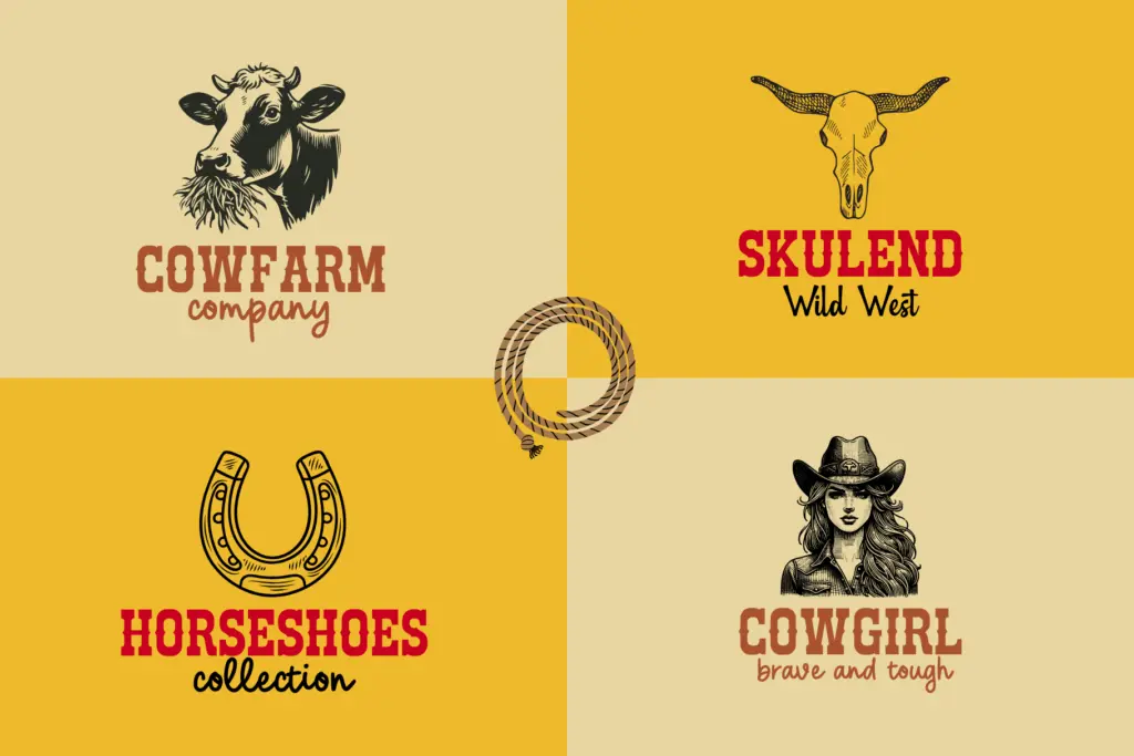 Cowboy Outlaw specimen — Character set and features