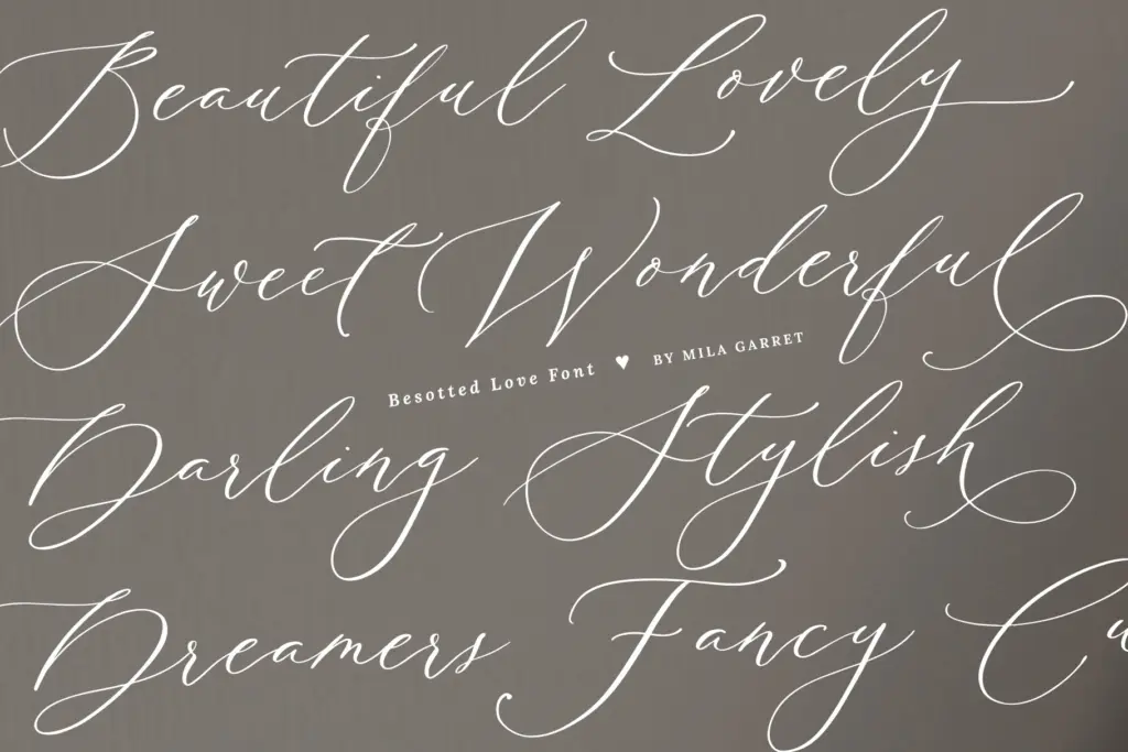 Besotted Love specimen — Use cases