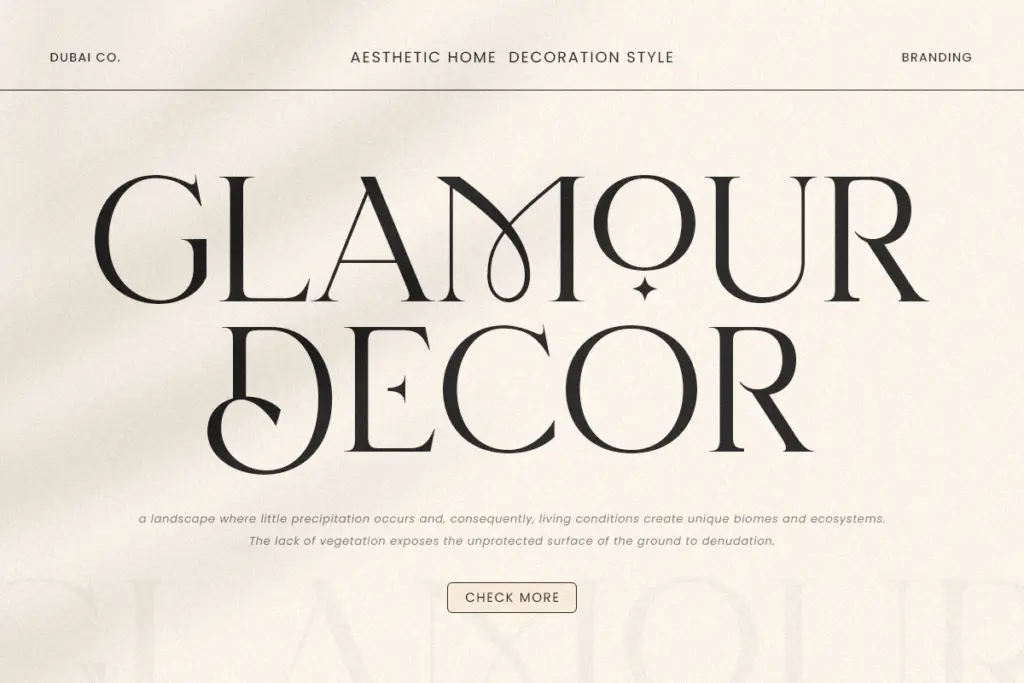 Montage specimen — Design style