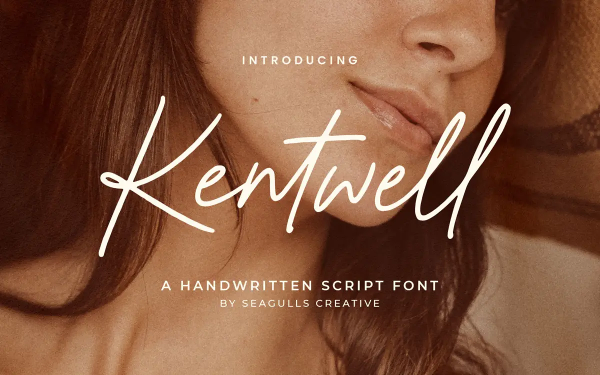 Kentwell: a casual handwritten script for everyday branding work