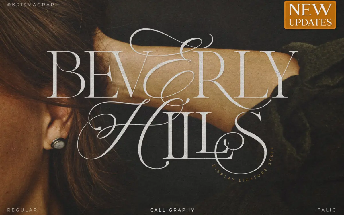 Beverly Hills: A Calligraphic Serif for Fashion-Adjacent Branding