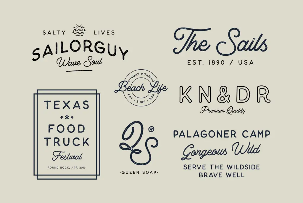 Thistails specimen — Design style