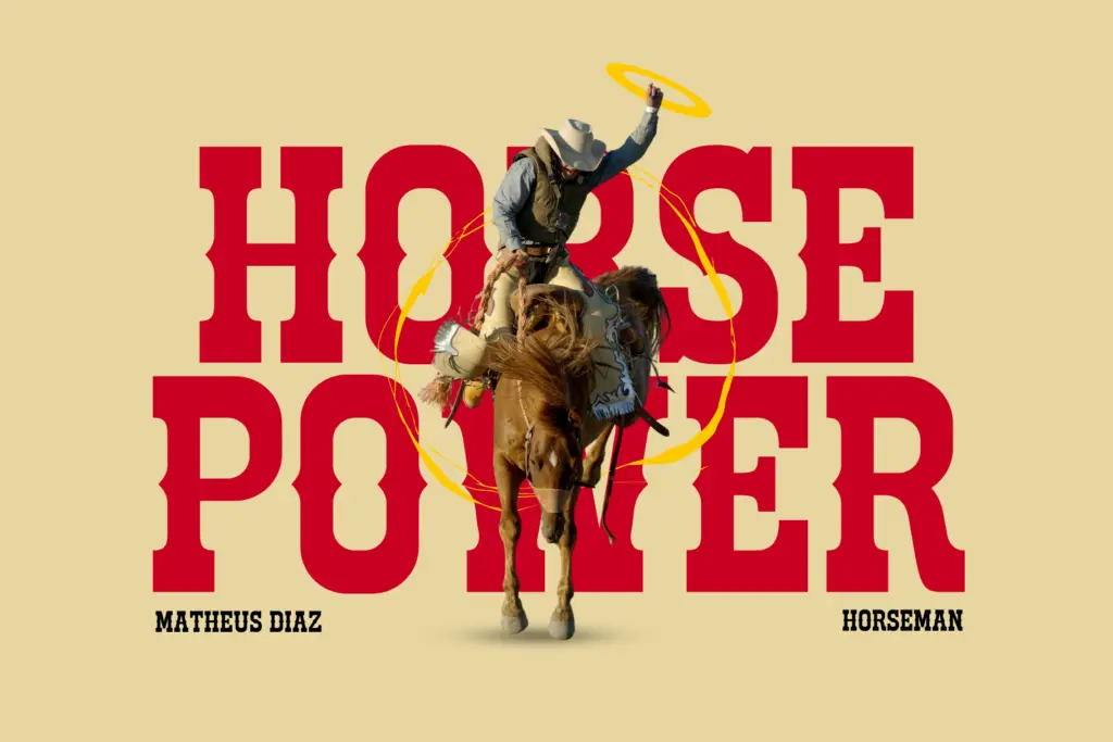 Cowboy Outlaw specimen — Design style