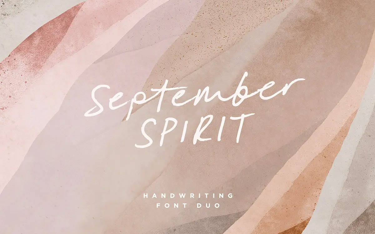 September Spirit: a handwritten script duo built for natural-looking flow