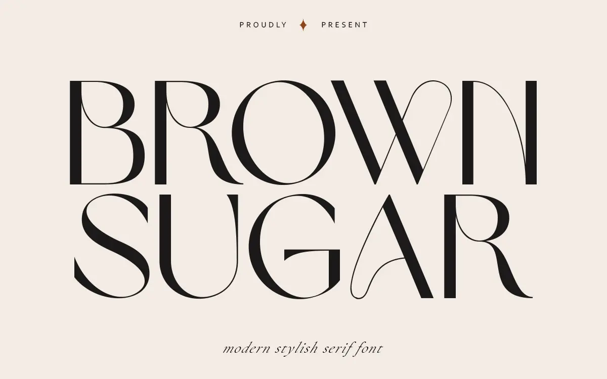 Brown Sugar: an uppercase-only display sans for punchy branding and posters