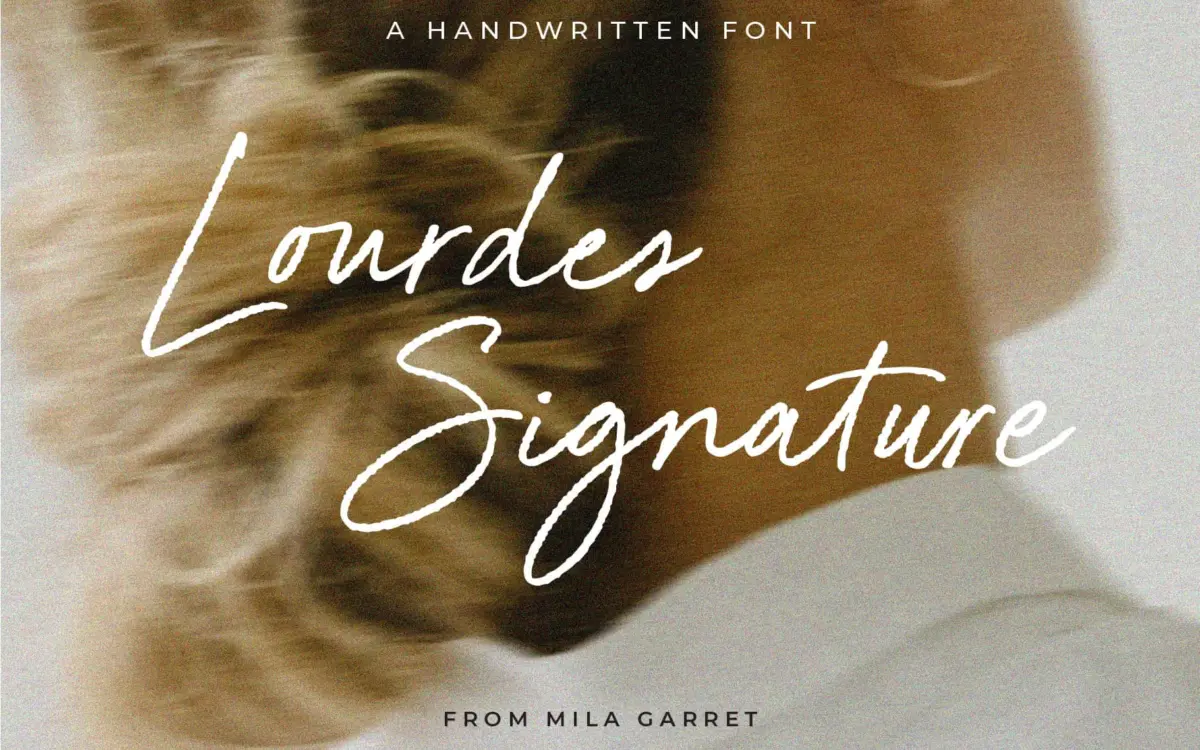 Lourdes Signature: a monoline script for quiet, casual branding