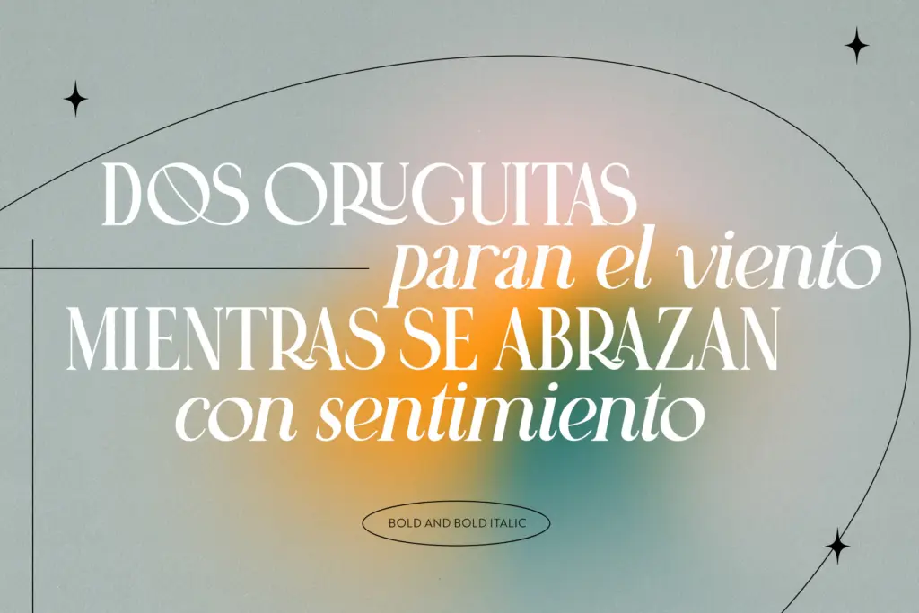 Oruguitas specimen — Character set and features