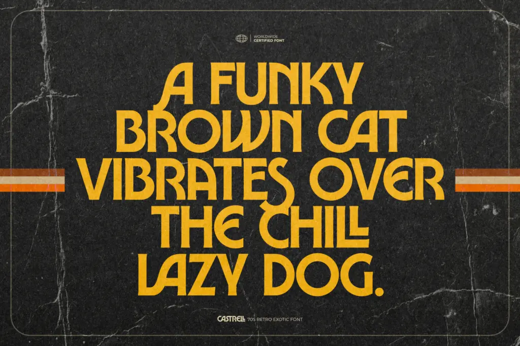 Castrell specimen — Design style