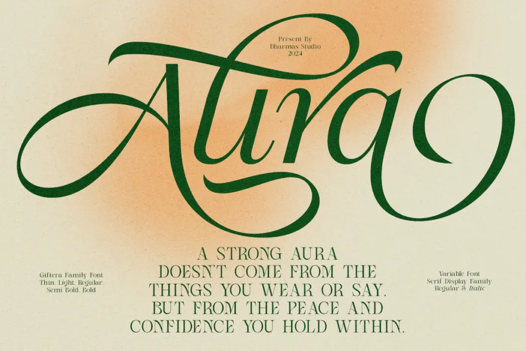 Stella Aesta specimen — Design style