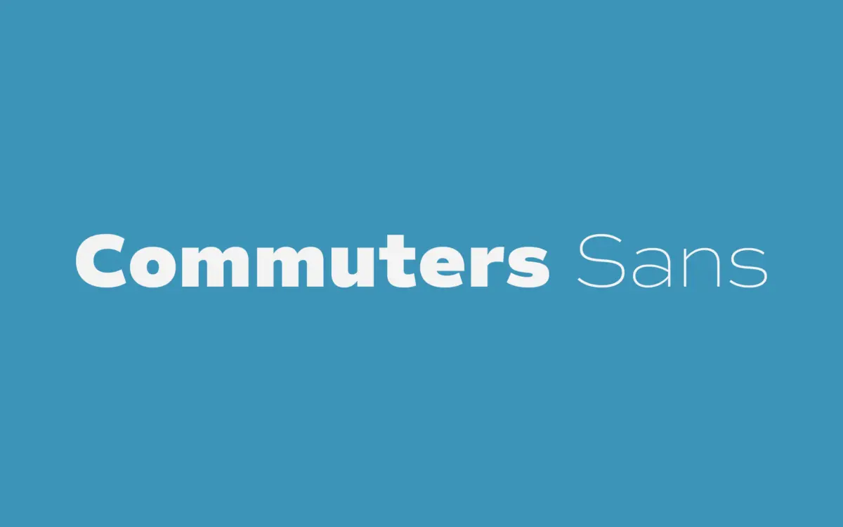 Commuters Sans: an eight-weight workhorse sans for editorial and everyday branding