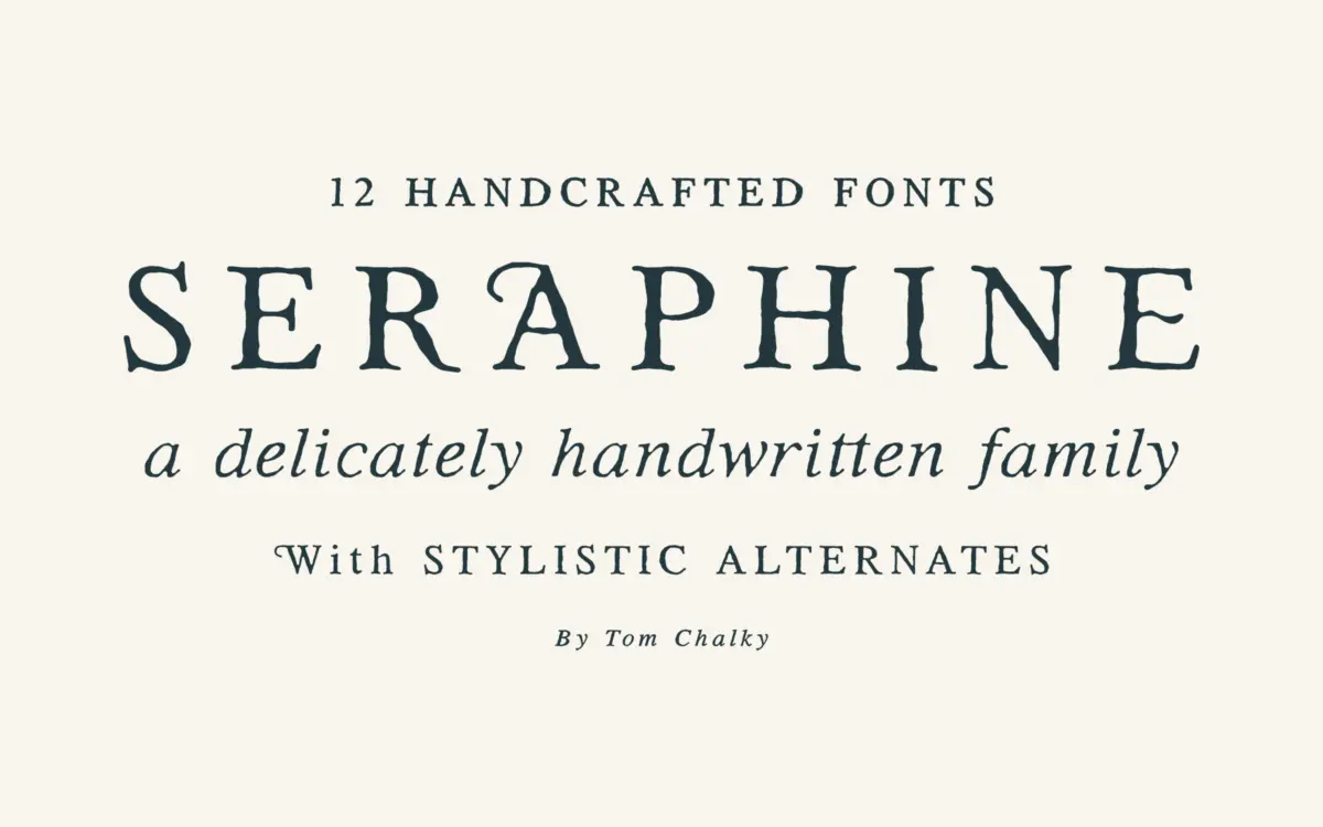 Seraphine: A 12-Font Serif Family for Editorial and Branding Work