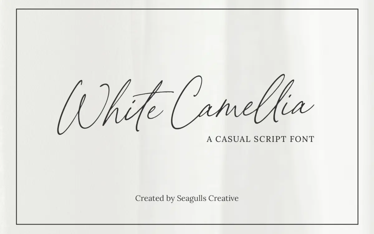 White Camellia: a casual wedding script with two postures to work with