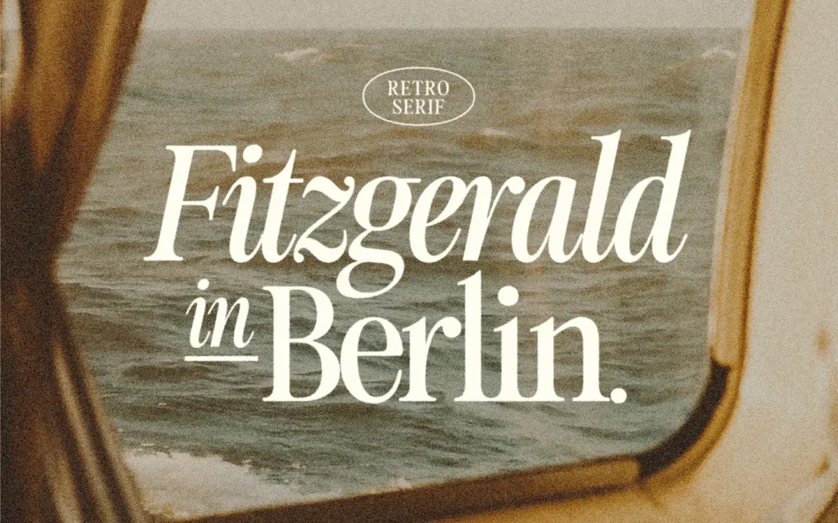 Fitzgerald: a retro serif built for logos and short editorial runs