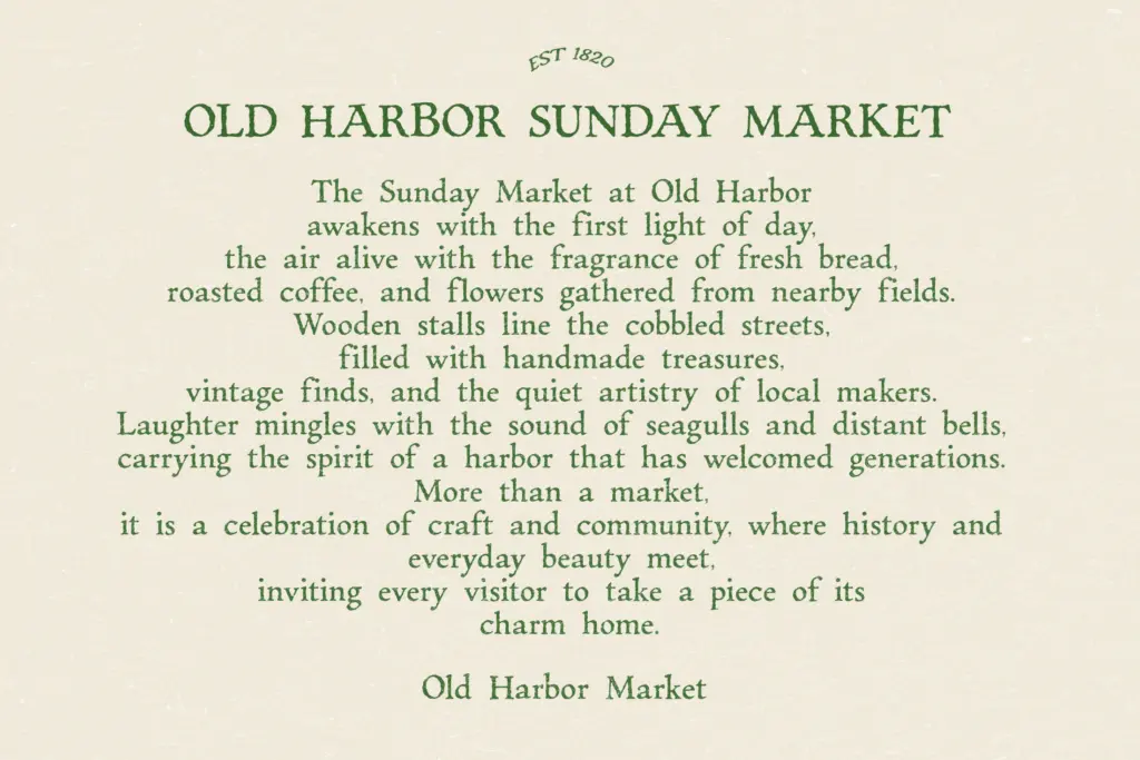 Vintage Serif & Antique Script Font specimen — Use cases
