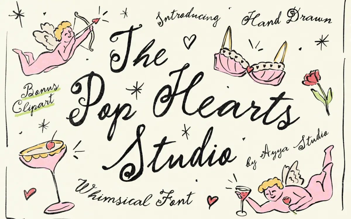 Pop Hearts Studio: a deliberately messy script for branding with attitude