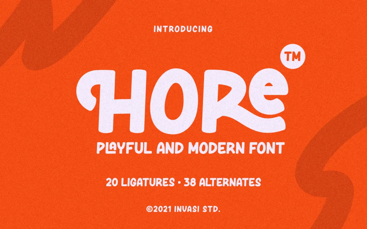 Hore: A Playful Hand-Lettered Script for Casual Branding