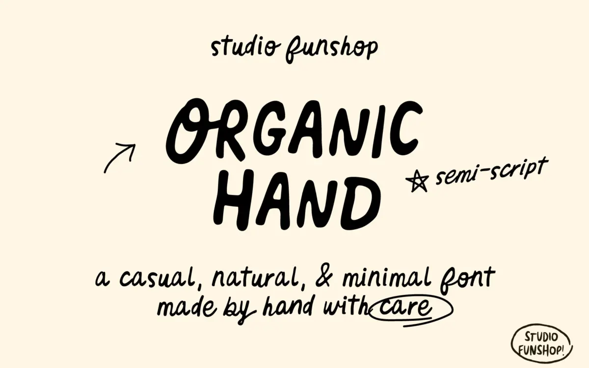Organic Hand: a semi-script for brands that want to sound unpolished on purpose