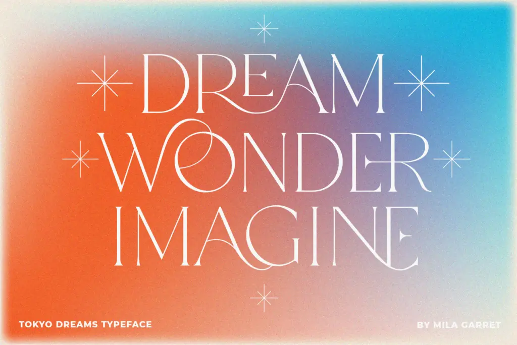 Tokyo Dreams specimen — Use cases