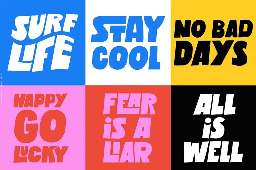 Pumped Up Kicks specimen — Design style
