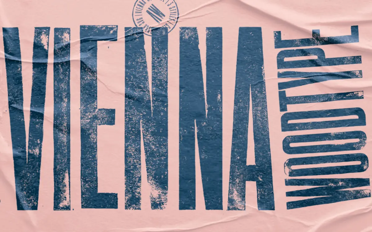 Vienna Woodtype: an ultra-condensed letterpress face built from actual linocuts