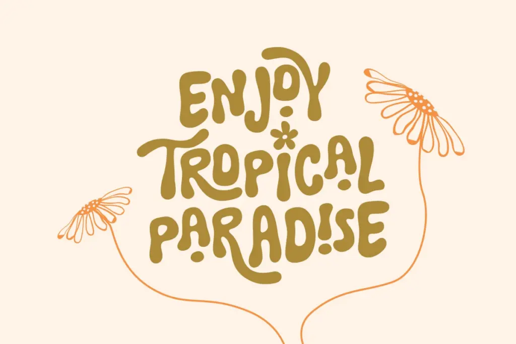 Tropi Land specimen — Design style