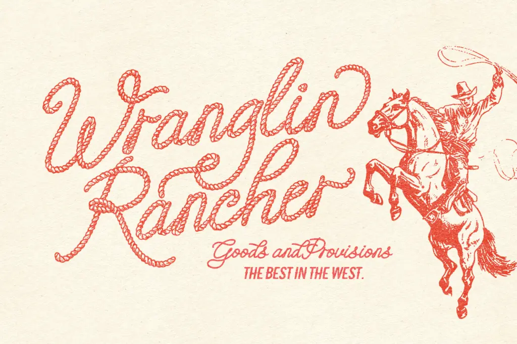 Howdy Handsome specimen — Character set and features