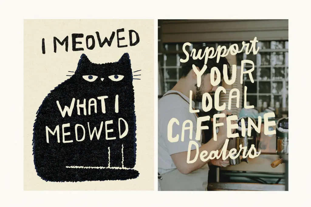 Butter And Crumb Font Duo specimen — Design style
