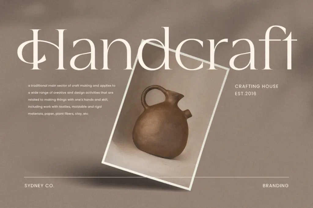 Montage specimen — Character set and features