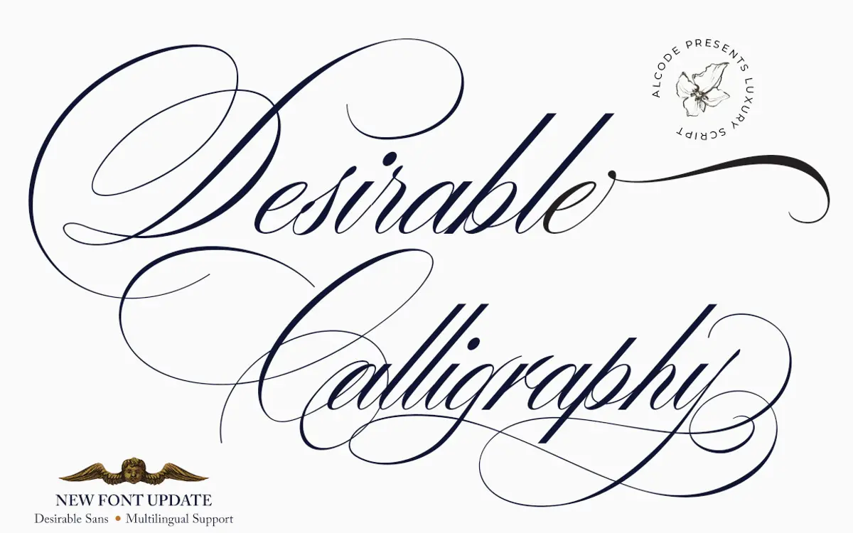 Desirable Calligraphy: a formal script for wedding and stationery work