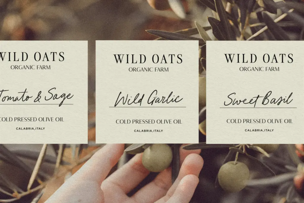 Wild Oaklands Handwriting Script specimen — Character set and features