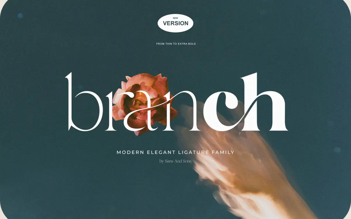 Hello Branch: an 8-weight serif family built for branding and editorial work