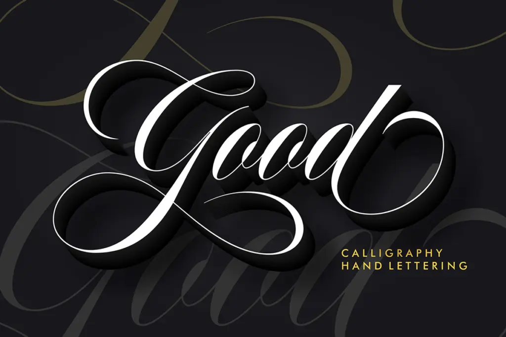 Aston Script Pro specimen — Character set and features