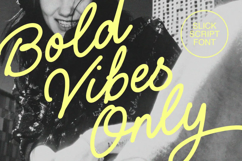 Slick Font specimen — Character set and features