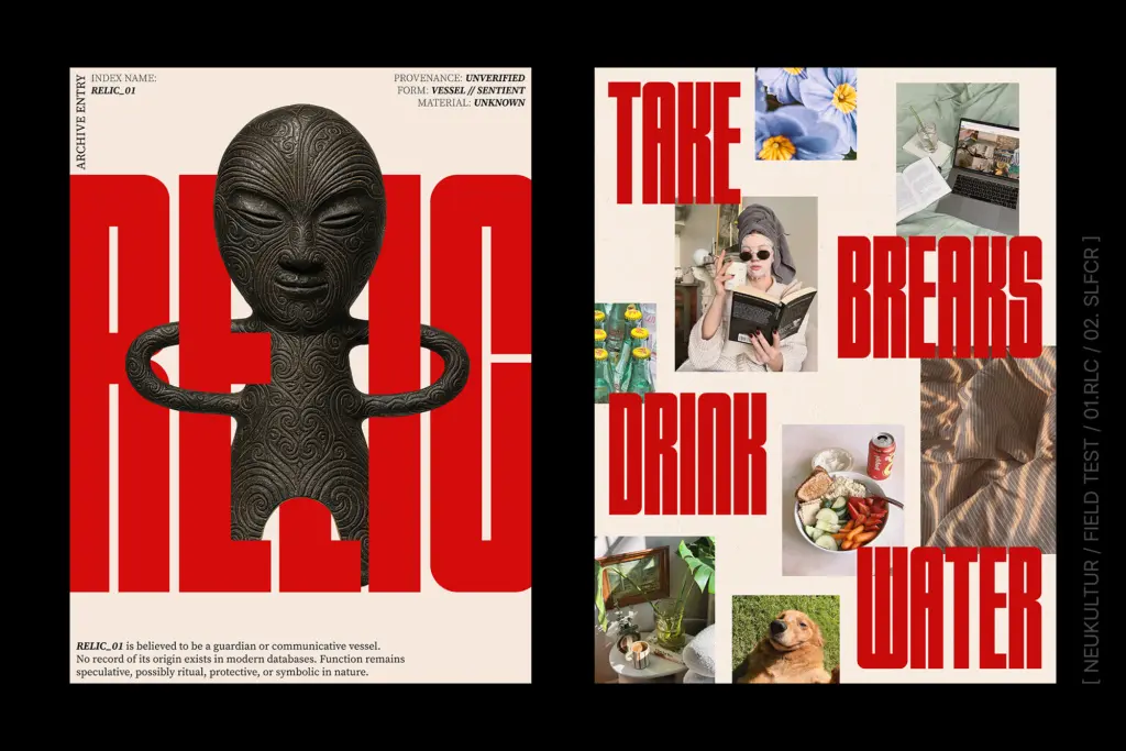 NEUKULTUR specimen — Design style