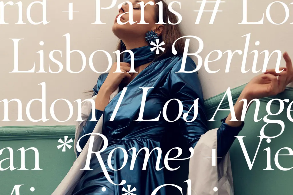 The Roman Edition specimen — Character set and features