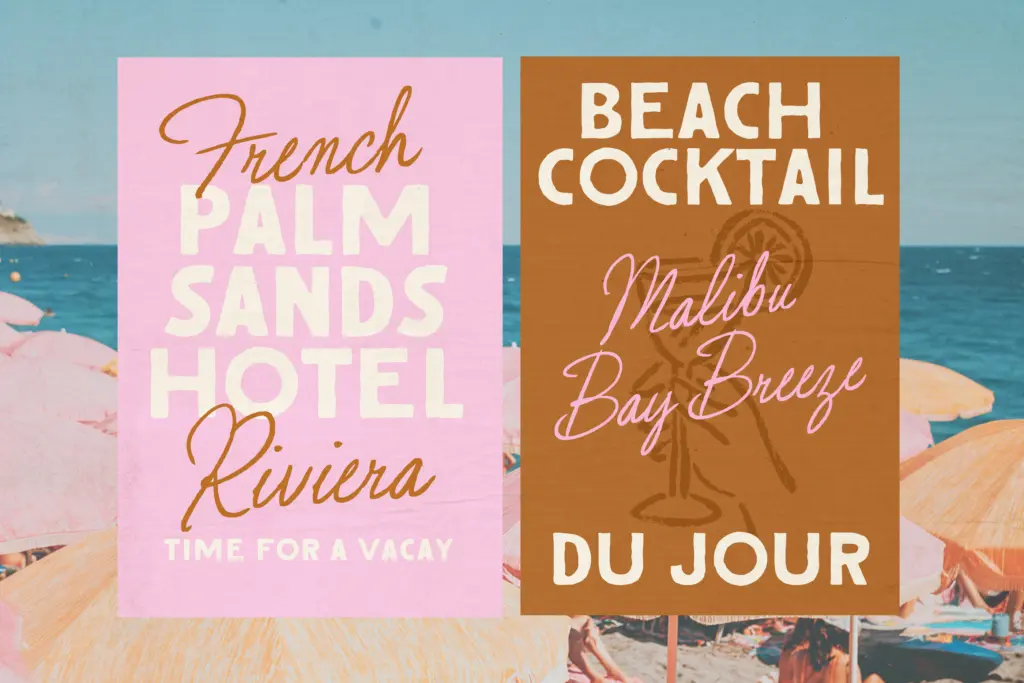Santorini Sunshine specimen — Design style