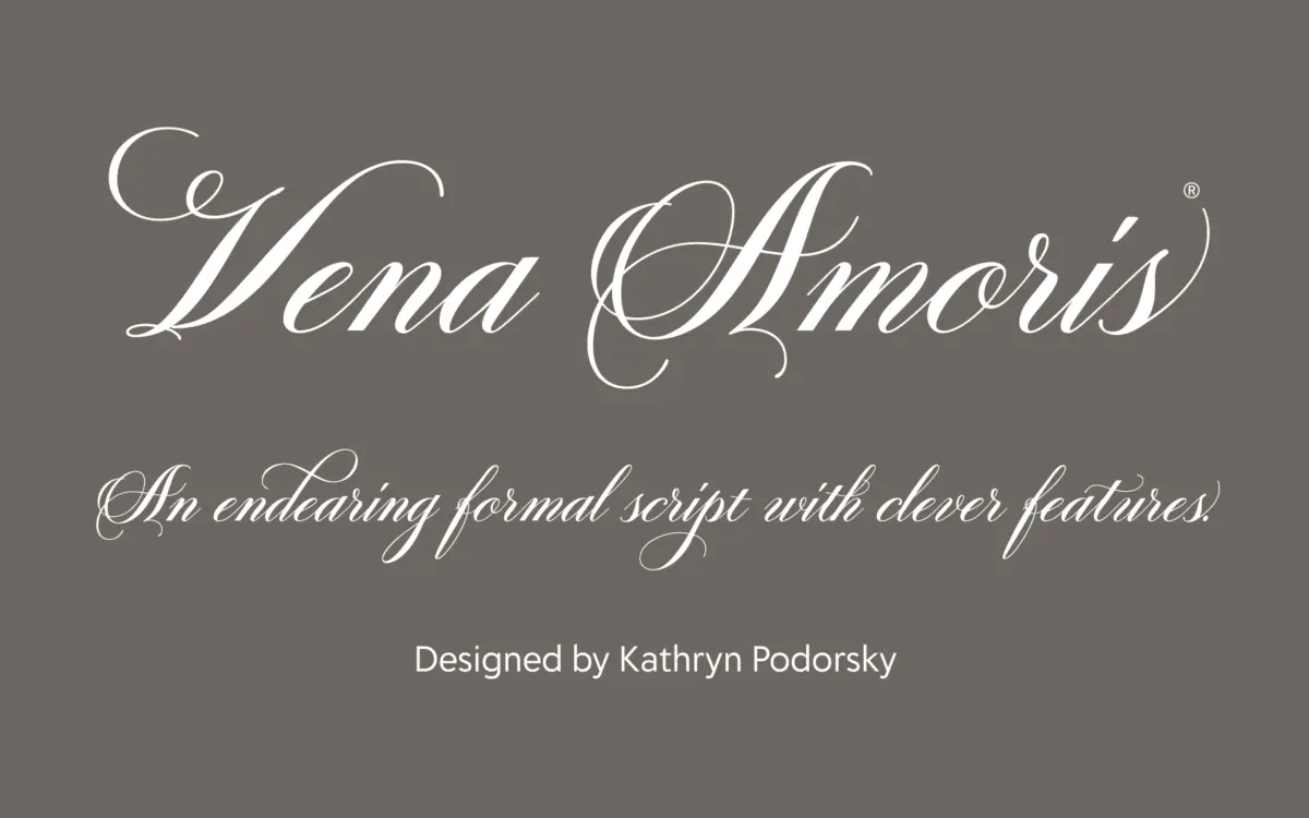 Vena Amoris: a copperplate script built for love letters and wedding suites