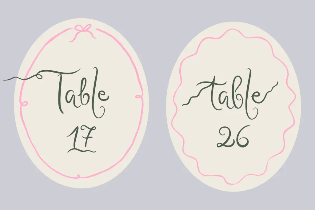 Letters from Madelyn specimen — Design style