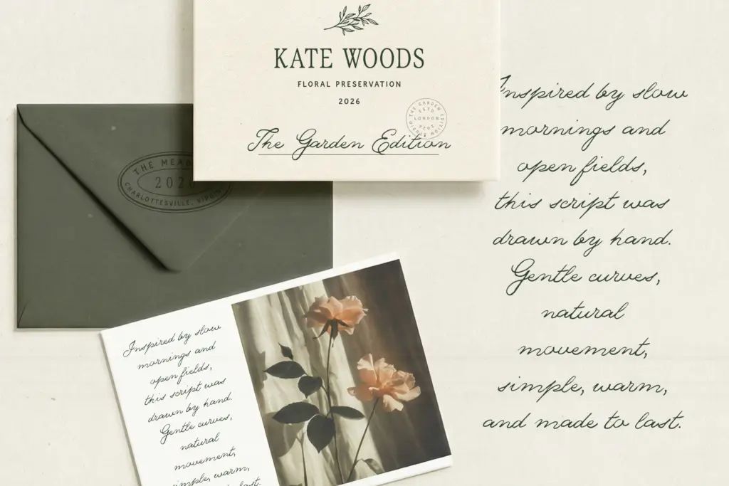 The Meadows specimen — Design style