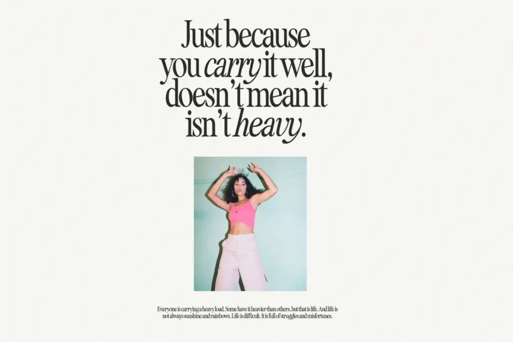 Seriously Nostalgic Serif specimen — Design style