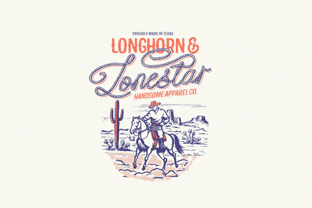 Howdy Handsome specimen — Design style
