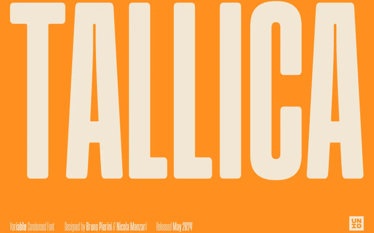 Tallica: an extra-condensed grotesque built for tight headline space