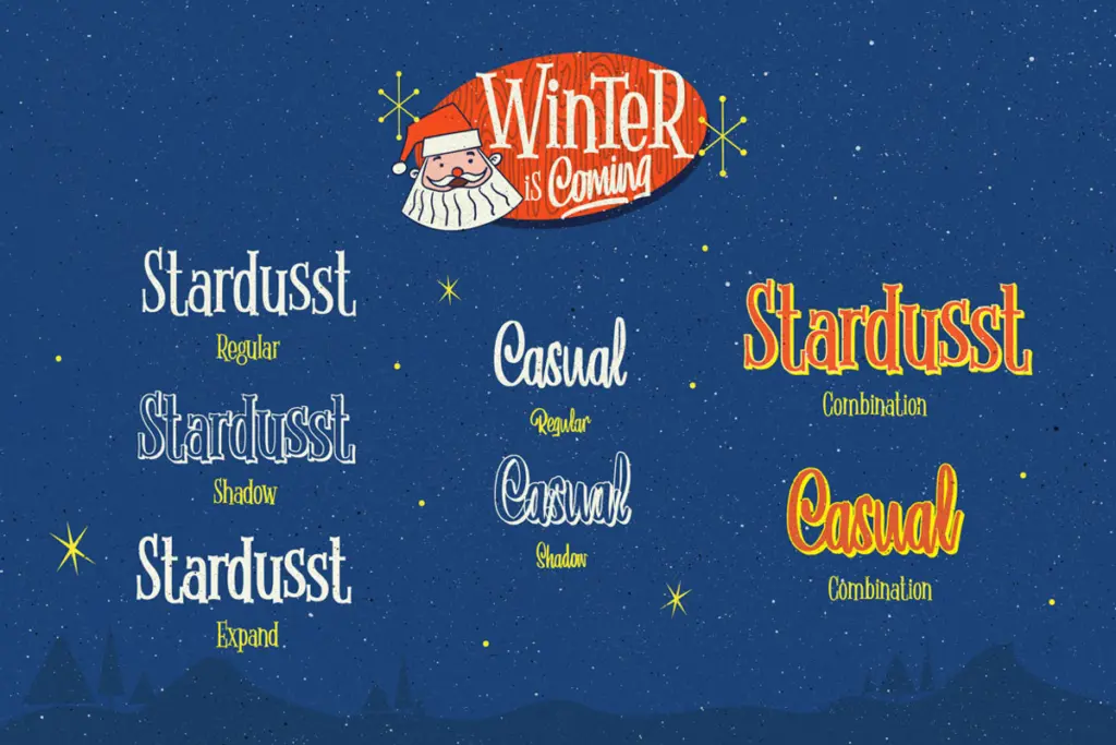 Winter Is Coming specimen — Character set and features