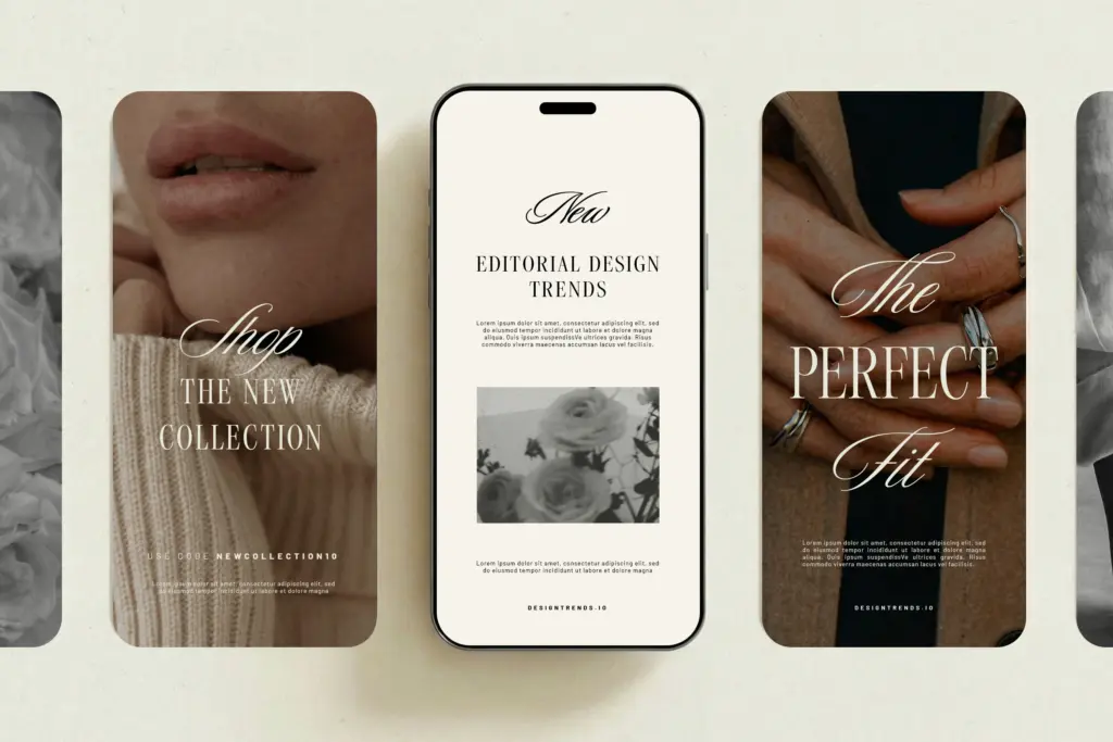 Editorial Society specimen — Design style