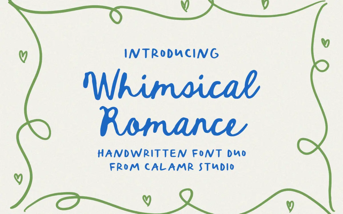 Whimsical Romance: a casual handwritten duo for wedding stationery