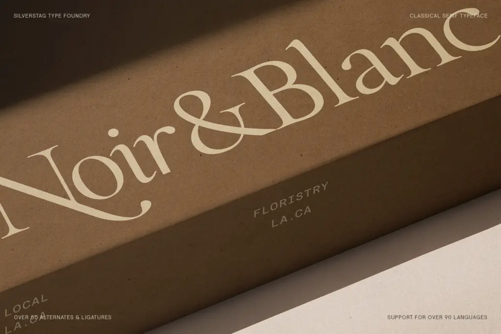 The Roman Edition specimen — Design style