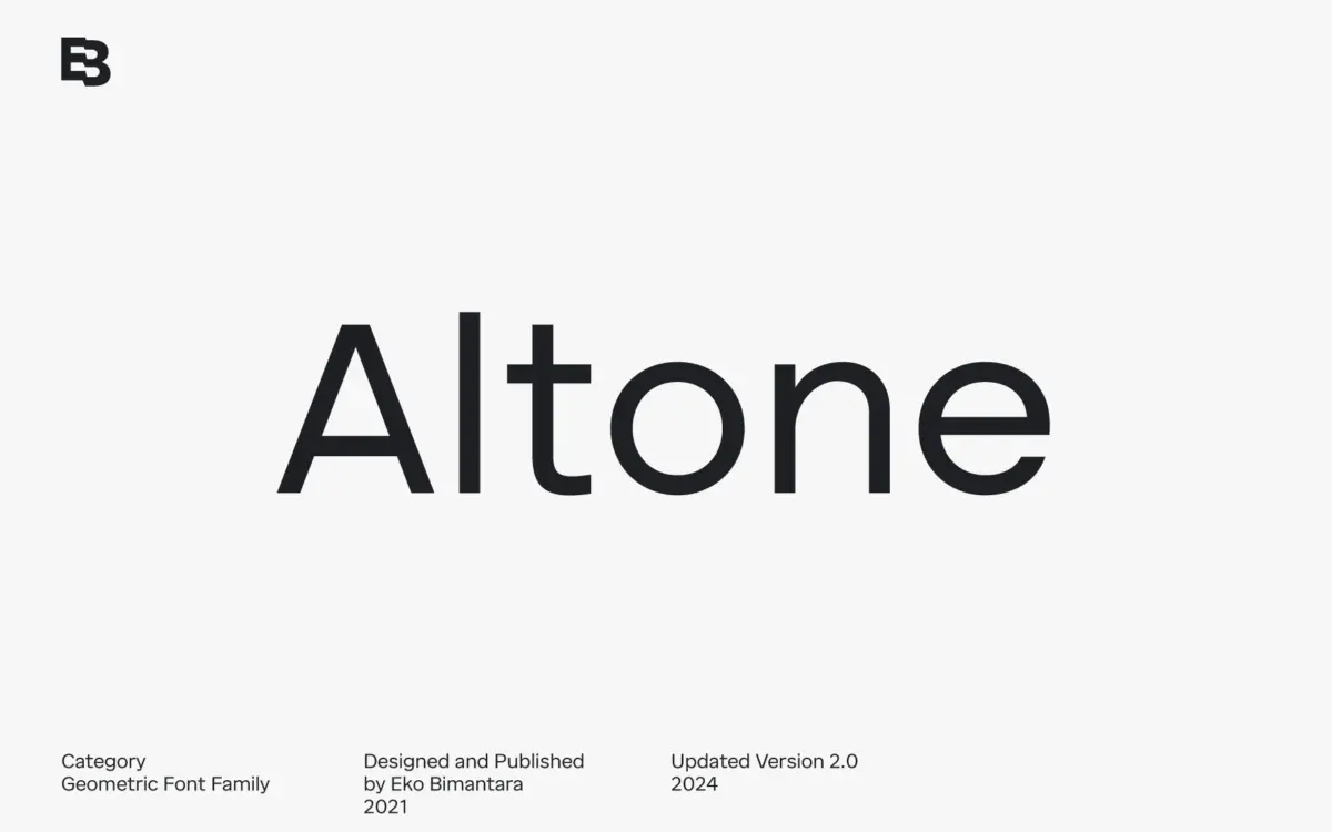 Altone: a 9-weight geometric grotesk built for corporate and brand work
