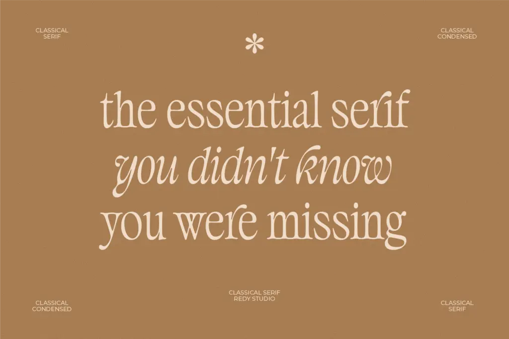 Classical specimen — Design style