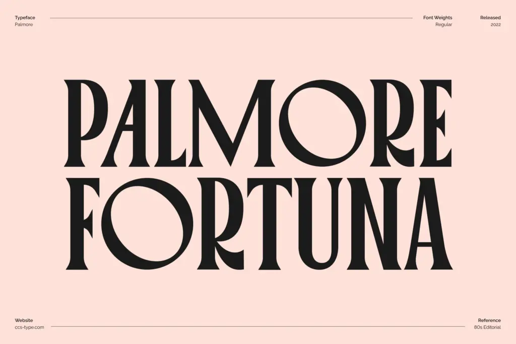 Palmore specimen — Design style