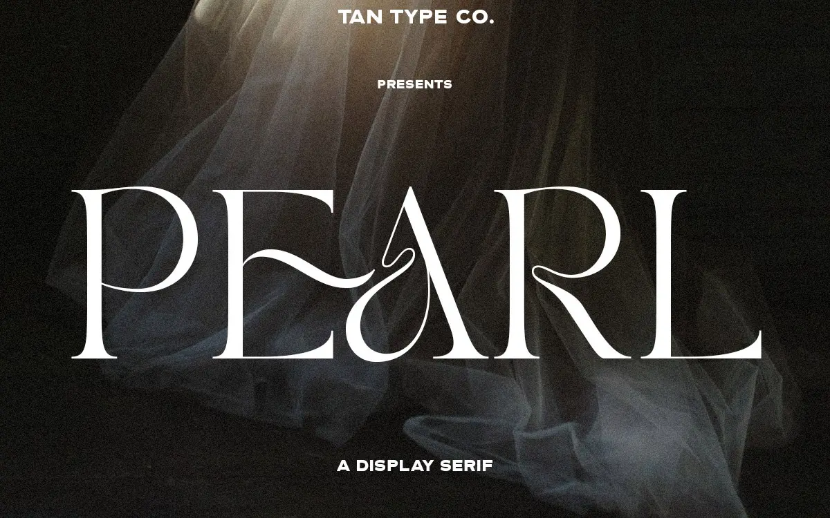 TAN - PEARL: A Curvy Serif for Classy, Fashion-Leaning Branding